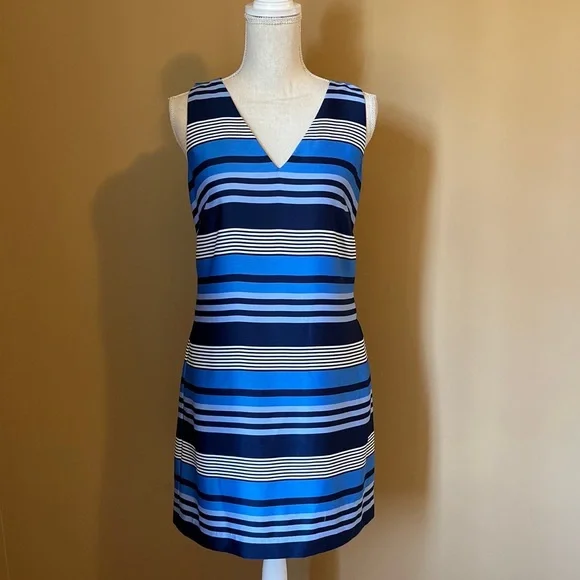 banana republic blue striped dress Banana Republic Spring 2026 Striped Dress